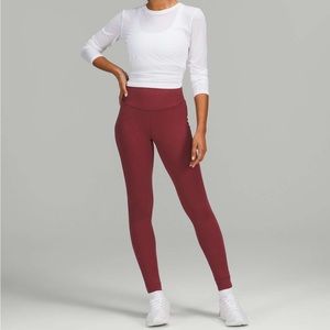 Lululemon Base Pace High Rise Legging 25” Mulled Wine